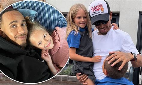 Lewis Hamilton shares sweet snaps cuddling up to his niece and nephew ...