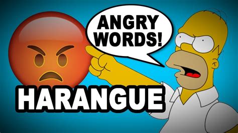 🗣️ Learn English Words: HARANGUE - Meaning, Vocabulary with Pictures and Examples - YouTube