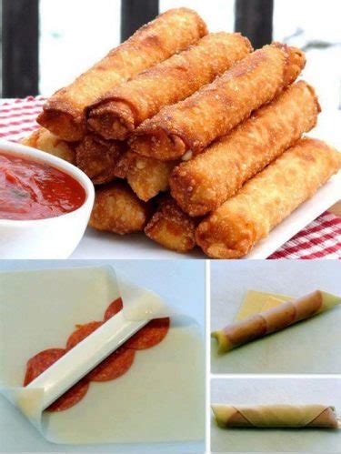 Deep Fried Pizza Rolls w/ Pepperoni, Mozzarella & Herbs w/ Pizza Sauce | Arnaldo's To Go ...