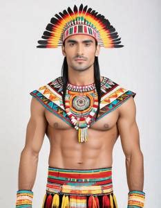 Aztec Costume Male. Face Swap. Insert Your Face ID:956731