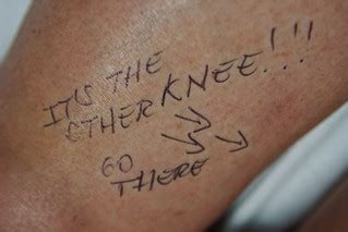 It's the Other Knee Go There!!! Caroline's Knee Surgery Ju… | Flickr