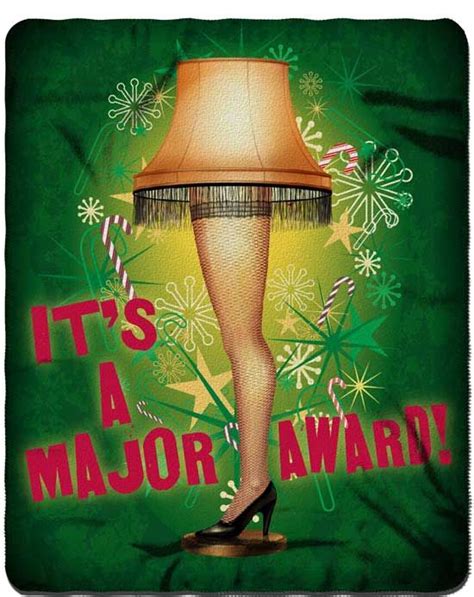 A Christmas Story Leg Lamp Fleece Throw Blanket | Christmas story leg ...