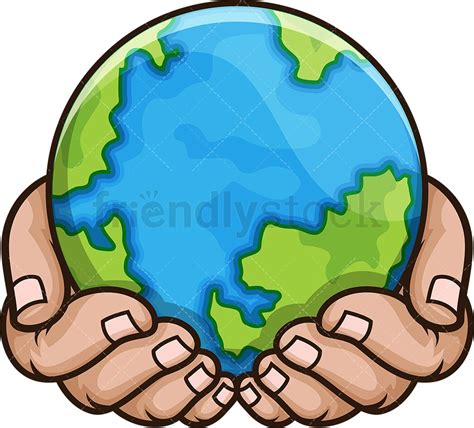 Hand Holding Earth Clipart Animations