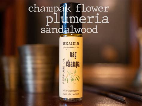 Nag Champa Perfume Oil Plumeria, Champak, Anise, Sandalwood Notes Roll ...