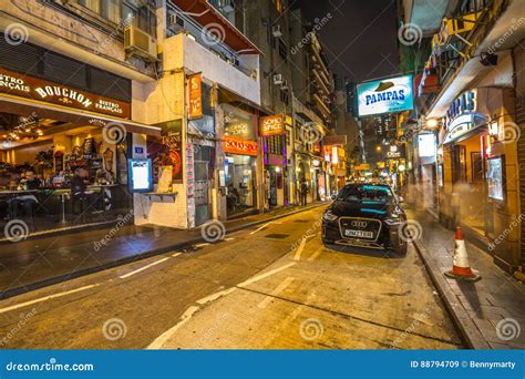 Hong Kong nightlife editorial stock image. Image of china - 88794709