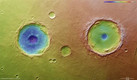 It Rained So Hard on Ancient Mars that Craters Filled Up and Overflowed - Universe Today