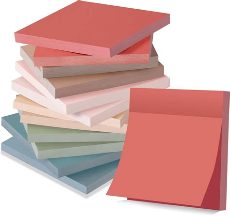 Sticky Notes 3x3 in, 12 Pads, Vintage Colors Self-Stick Note Pads ...