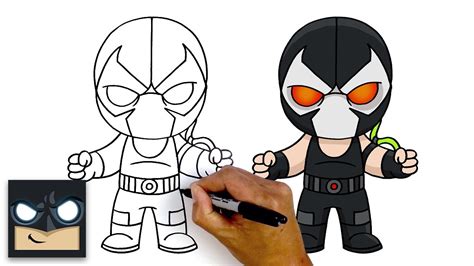 How To Draw Bane | Step By Step Tutorial - YouTube