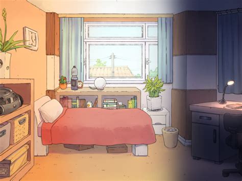 Bedroom Background for Visual Novels | GameDev Market