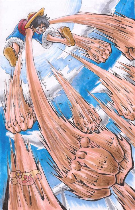 One Piece: Gum Gum Gatling Luffy! by DanitaSArtCorner on DeviantArt