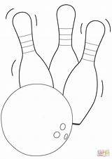 Bowling Pin Coloring Page Free Printable Pages Images sketch template