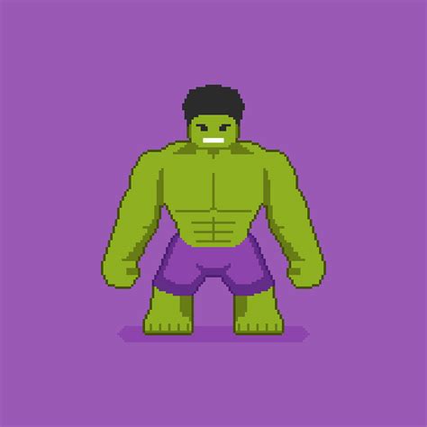 Marvel Heroes Pixel Art on Pantone Canvas Gallery