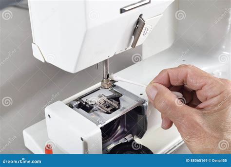 Sewing Machine Maintenance. Stock Image - Image of woman, machine: 88065169