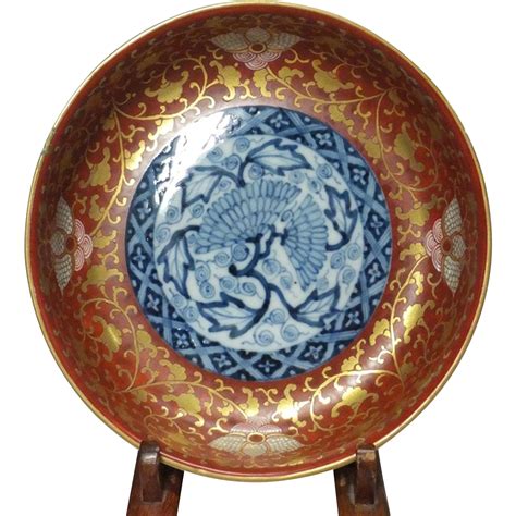 Japanese Antique Rare Daishoji-Imari Porcelain plate in Kinrande Style with Kintsugi | Japanese ...