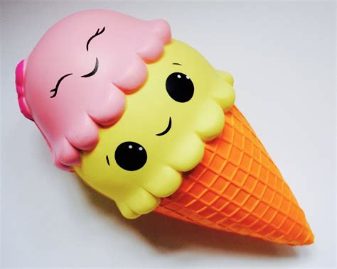 Jumbo ultra-squashy + slow-rising scented ice cream squishy – Cute Delight