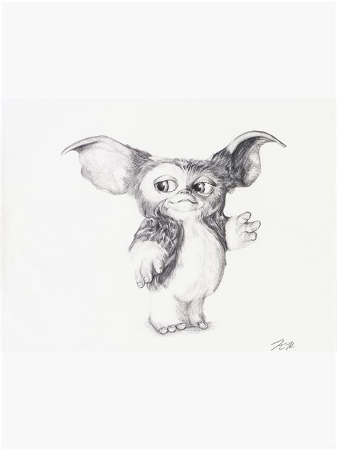 "Gizmo from Gremlins Ballpoint Pen Drawing" Framed Art Print for Sale by KrystleHickman | Redbubble