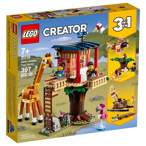 NEW LEGO CREATOR 3 IN 1 SAFARI WILDLIFE TREE HOUSE SET 31116 ...