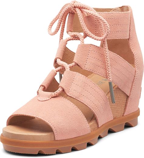 Amazon.com | Sorel - Women's Joanie II Lace, Leather or Suede Sandal with Wedge Heel | Platforms ...