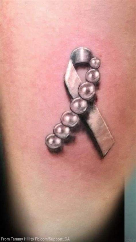 lung and brain cancer ribbon tattoo - Whizz-Bang Blogger Photos