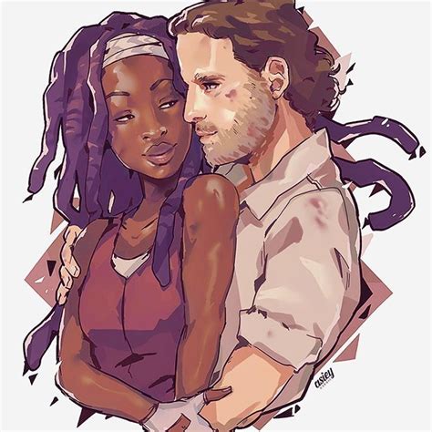 RICHONNE / #rickgrimes #michonne #thewalkingdead #twd #sketch #fanart # ...