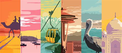 Vintage Travel Posters by Little Blue Dog Designs Travel Van, Space Poster, Travel Cards ...