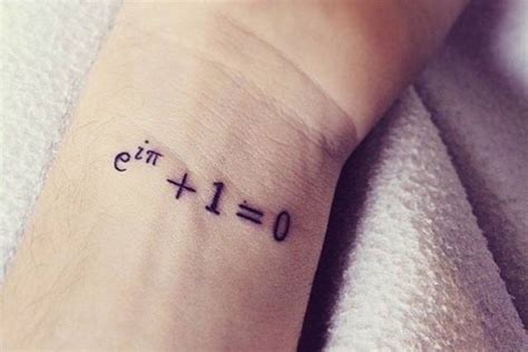 Euler's Identity: 'The Most Beautiful Theorem In Mathematics' | Simplistic tattoos, Mathematical ...