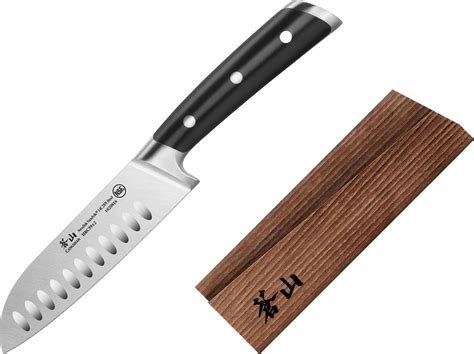 Cangshan TS Series Santoku Knife and Wood Sheath Set · Black | Curated.com