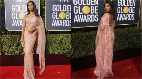 Golden Globes: When former Miss India Manasvi Mamgai wore saree on red ...