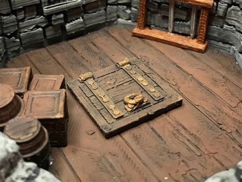 Dnd Trap Door Set OpenForge 28mm Tabletop Terrain Miniature | Etsy ...