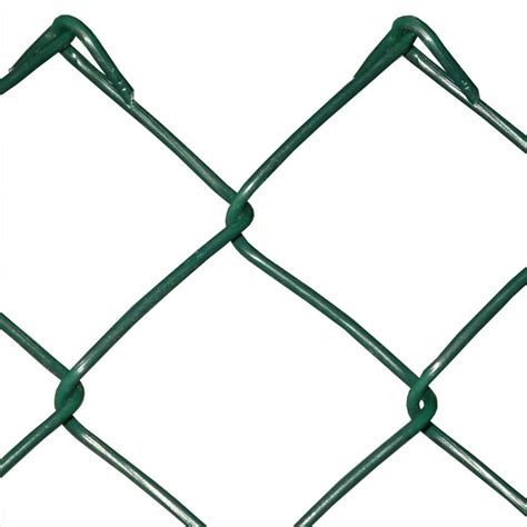1800mm Galvanised Green Chain Link (50 x 3mm Mesh) - 25m Roll - Includes Line Wire