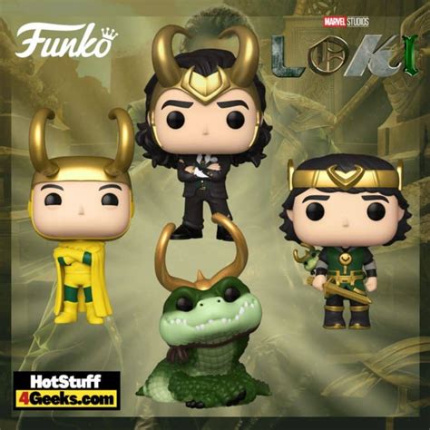 Funko Pop! Loki Series – Kid Loki, President Loki, Alligator Loki and Classic Loki