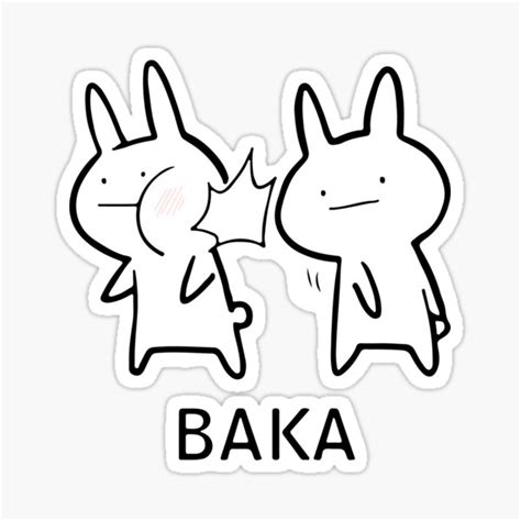 "Baka meme" Sticker by sirineab | Redbubble