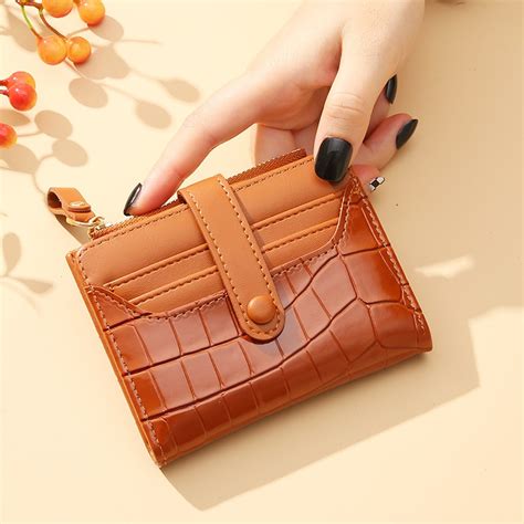 Women Short Wallet Small Fashion Luxury Brand Leather Purse Ladies Card Bag For Women Clutch ...