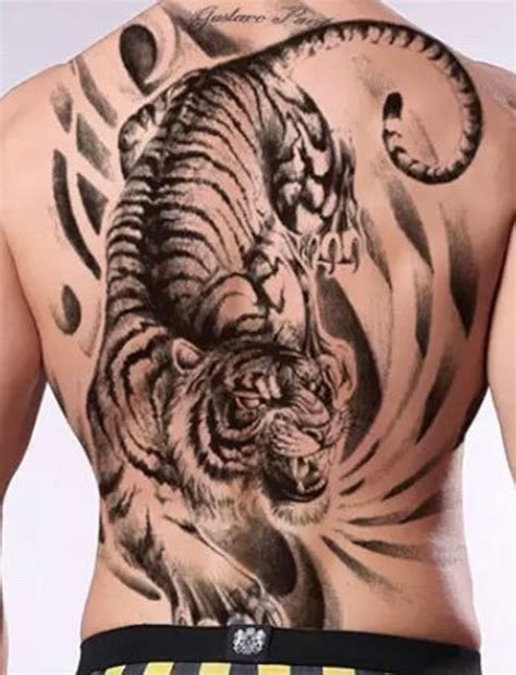 Full Back Tiger Tattoo. Click for More Details. This Large - Etsy