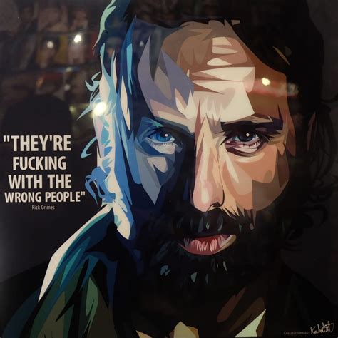 Rick Grimes Poster Plaque The Walking Dead - Infamous Inspiration