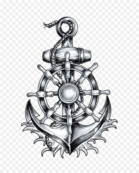 Tattoo Drawing - 75 Picture Ideas | Ship wheel tattoo, Wheel tattoo, Anchor tattoo design