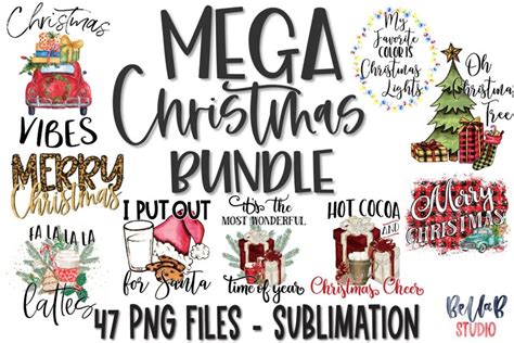 Christmas Sublimation Bundle, Christmas (953860)