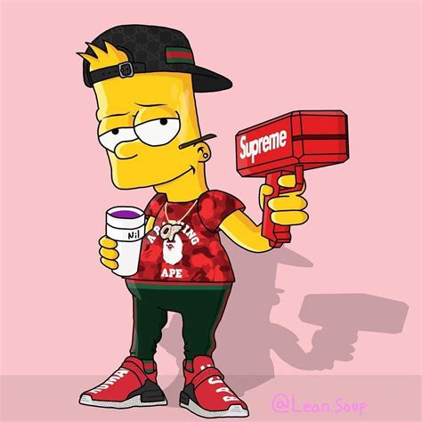 Lean Bart Simpson Wallpapers on WallpaperDog | Papel de parede supreme ...