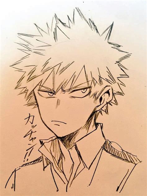 Bakugou Katsuki Art sketches, Art drawings sketches, Drawings | Anime ...