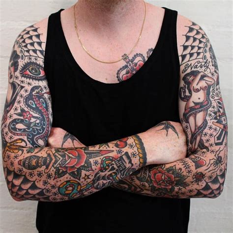 American Traditional Tattoo Sleeve: A Timeless Classic – The FSHN