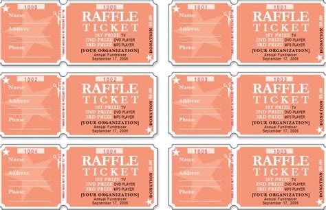 printable raffle ticket template mous syusa - free printable raffle tickets raffle tickets ...