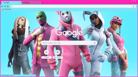 Fortnite Bunny Skins Chrome Theme - ThemeBeta