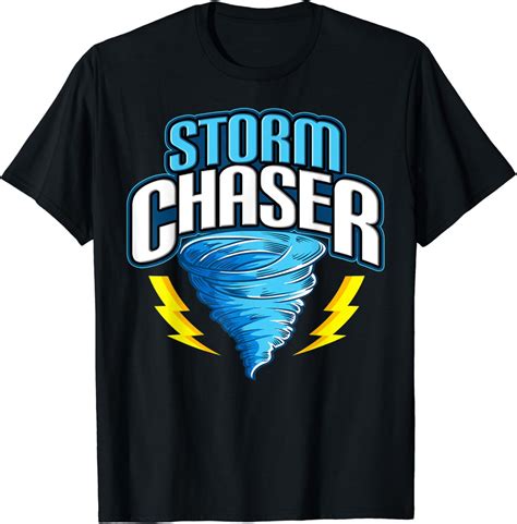 Awesome Storm Chaser Tornado Hurricane & Thunderstorms T-Shirt : Amazon.co.uk: Clothing