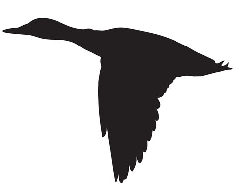 Duck Flying Silhouette PNG Clip Art Image | Silhouette png, Duck silhouette, Art images