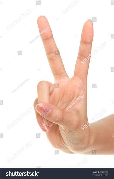 Victory Sign Stock Photo 63273160 : Shutterstock