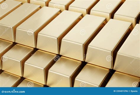 Gold bars in bank vault stock illustration. Illustration of finances ...