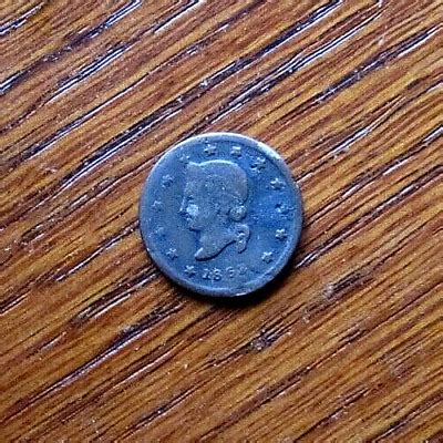 1863 CIVIL WAR DRUG Albion MICH. penny STORE CARD coin token UNION CONFEDERATE | eBay