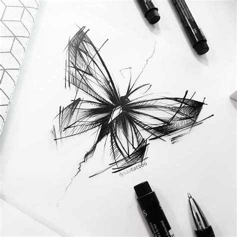 rysaaTATTOO | Geometric tattoo, Sketch tattoo design, Butterfly tattoo designs