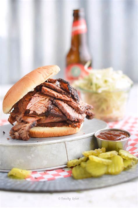 Smoked BBQ Brisket Sandwich - Family Spice