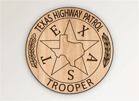 Texas Highway Patrol Badge SVG State Police DPS Trooper Vector | Vector911